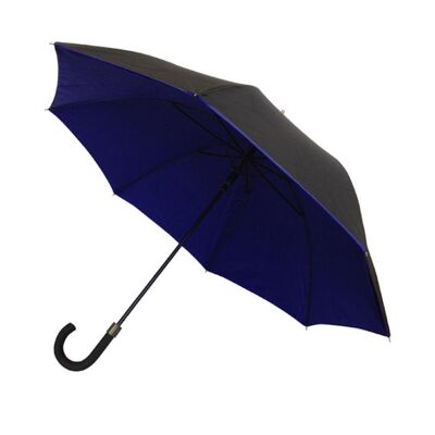 Grand parapluie double toile bleu