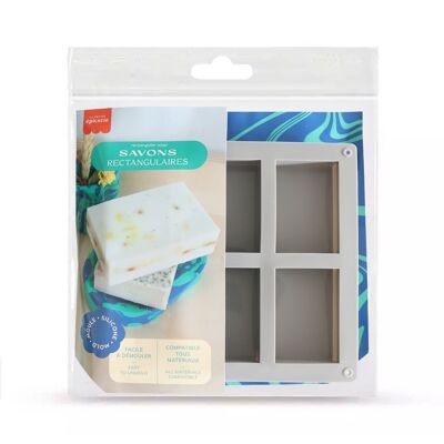 Stampo in silicone - Sapone rettangolare X6