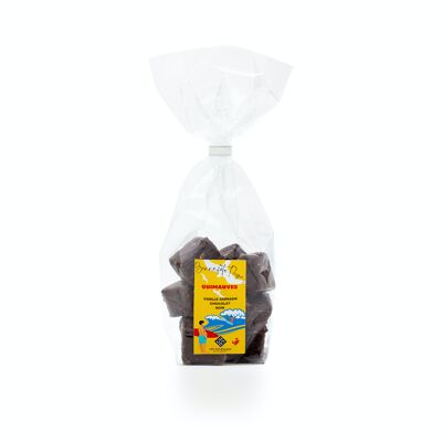 Guimauves vanille enrobées de chocolat noir 70% - Sachet Fête des Pères 100g