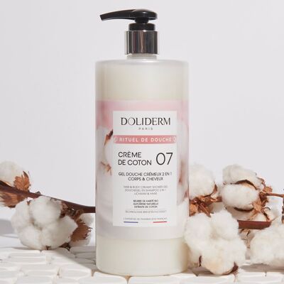 Gel Douche Crémeux n°7 Crème de Coton - 1L