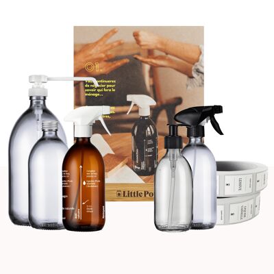 HAPPY NEW YEAR’S RESOLUTION! BEST SELLERS IMPLEMENTATION OFFER for an organized home (30 free labels + different glass bottles accessories)