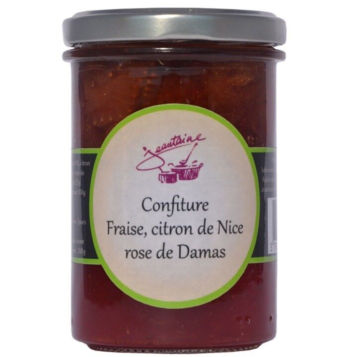 Marmelade Erdbeere, Nizza Zitrone, Damaszener Rose
