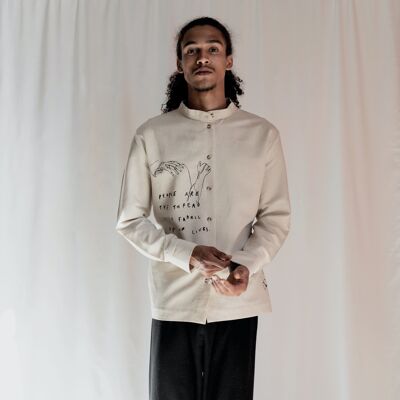 Overshirt People off-white unisex / genderless / gendermore