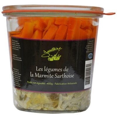 Légumes de la Marmite Sarthoise (choux, carotte)