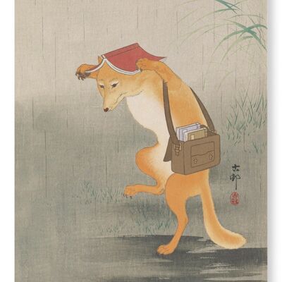 BUCH LOVING FOX Japanischer Kunstdruck
