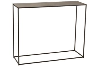 CONSOLE RECT METAL NOIR (110x35x90cm) 4