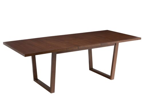 TABLE  A RALLONGE KEN HEVEA BR (180,5x100x76cm)