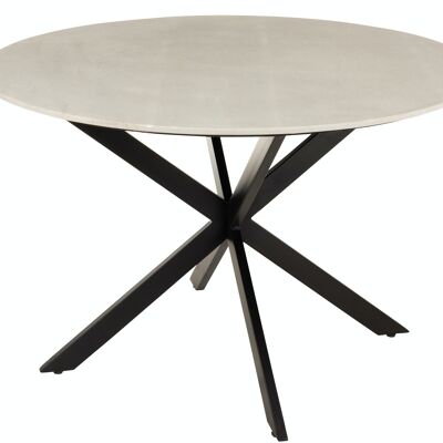 WHITE MARBLE DINING TABLE (120x120x78cm)
