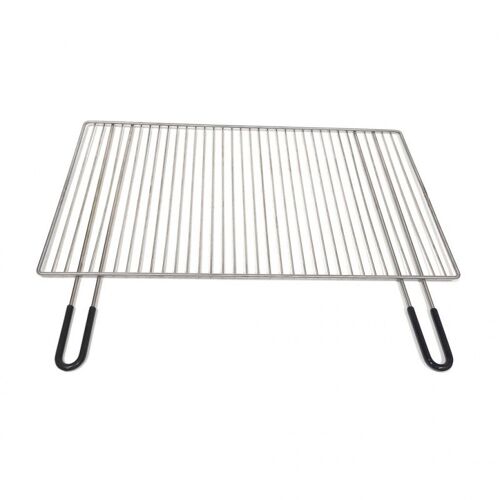 Grille barbecue 58x30 avec poignée anti-chaleur