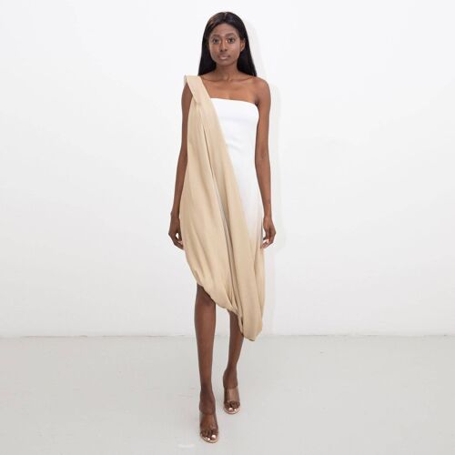 Dip-Dye Asymmetric Clan Dress