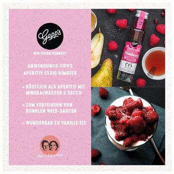 Vinaigre Apéritif Framboise Gepp's, 100 ml 3