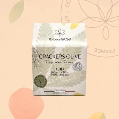 Crackers olive truffe noire & chanvre