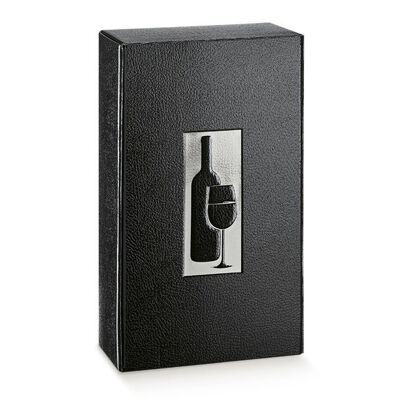 Estuche de Vino para 2 Botellas - NEGRO