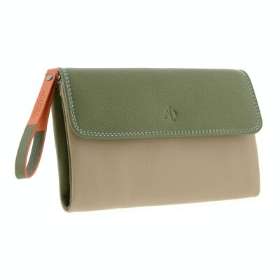 Large women's leather wallet