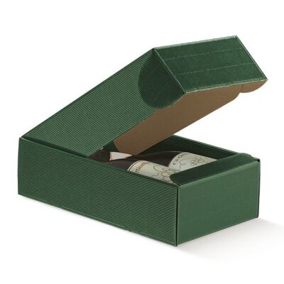 Wine Gift Box for 2 Bottles - CYPRESS GREEN