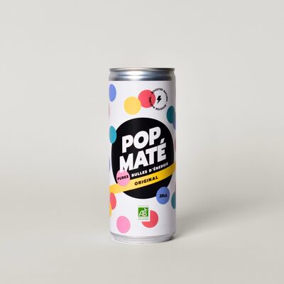 POP Maté Original canette 25cl - energy drink naturel