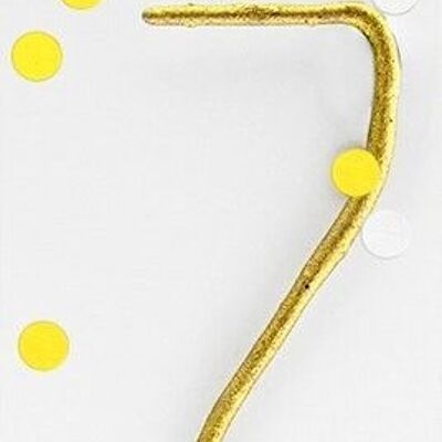 7 gold Confetti Wondercandle® classic