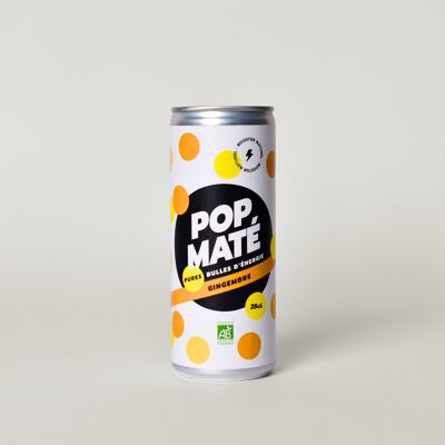 POP Maté Ginger 25cl - natural energy drink