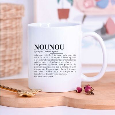 White mug "Nanny definition"