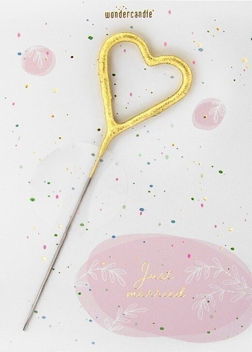 Just married rosa Wedding Mini Wondercard