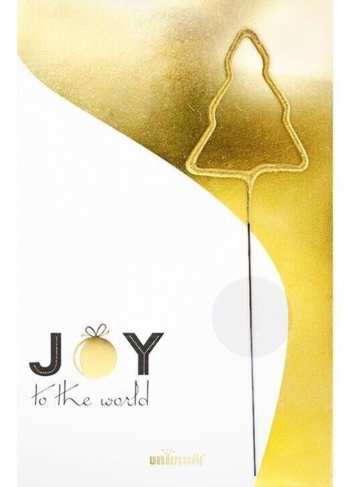 Joy to the world weiß Classic Wondercard