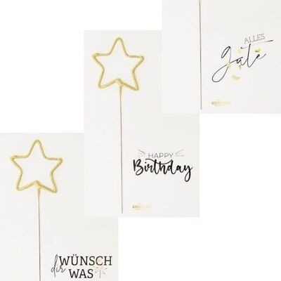 Classic Wondercard White Birthday Mini Set