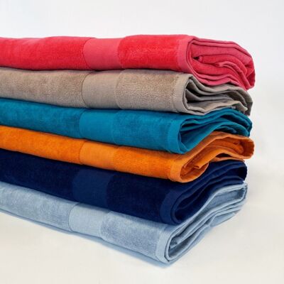 Classy plain velor terry towel