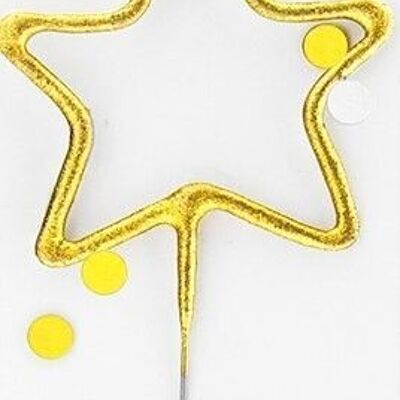 Stern gold Confetti Wondercandle® classic