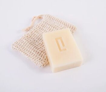 Sac de savon en coton brut 2