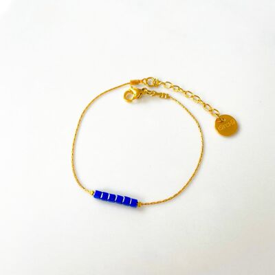 Simply Square bracelet blue