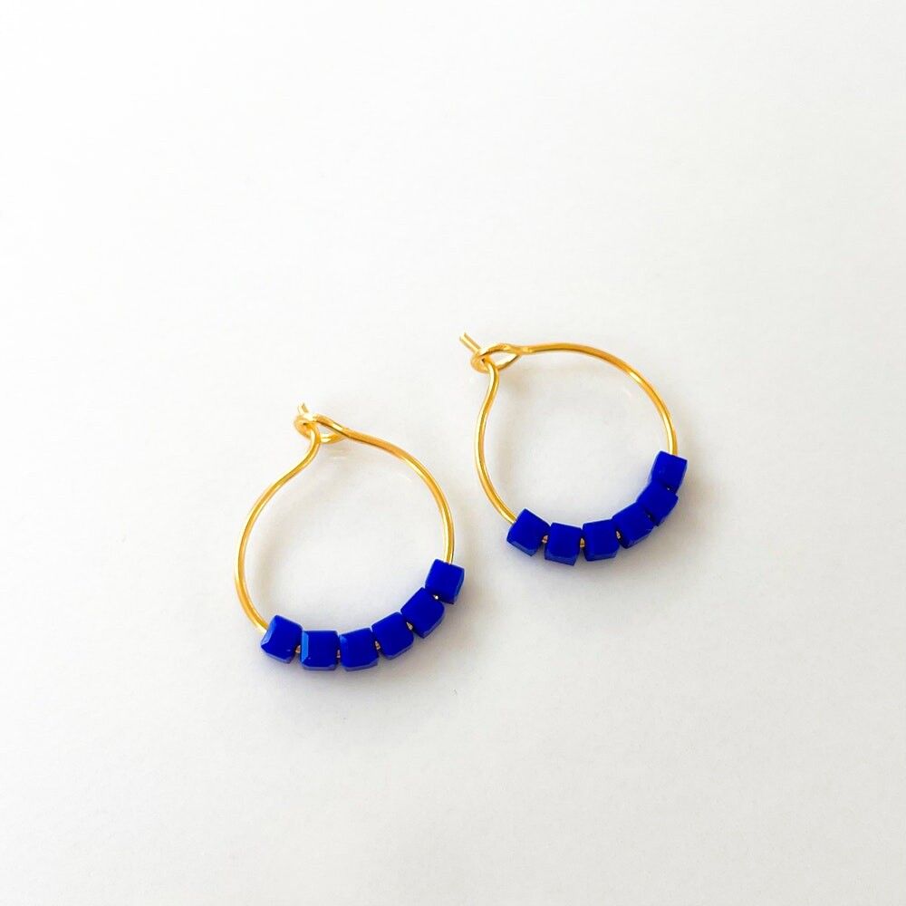 Simply Square Ohrringe blau