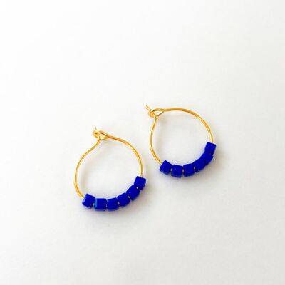 Pendientes Simply Square azul