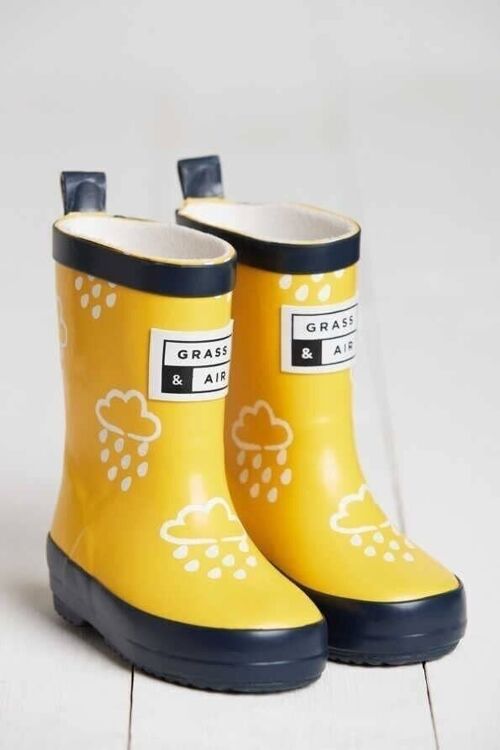 Kids Yellow Colour Changing Wellies