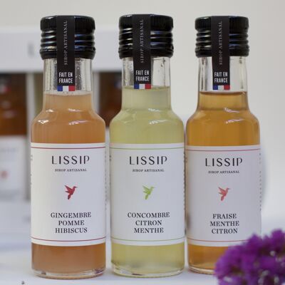 Sirop format 10cl - cadeau entreprises fin d'année Noël