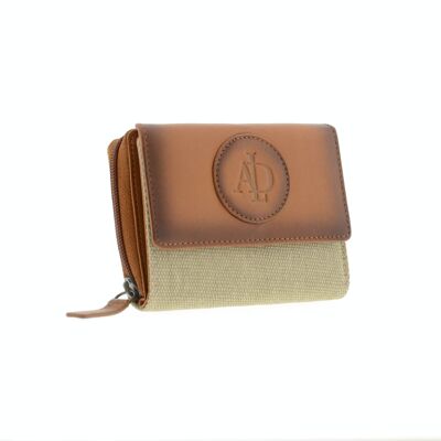 Small women's leather wallet
