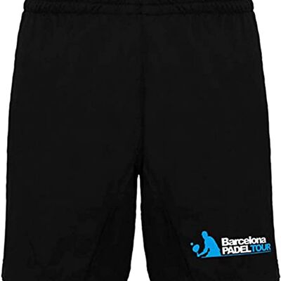 Pantaloncini con Tasche - da Uomo - Barcelona Padel Tour - Pantaloncini in Tessuto Leggero e Traspirante con Speciale Stampa Padel