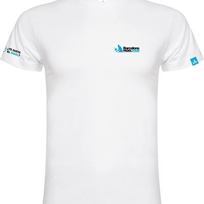 T-shirt décontracté à manches courtes - pour homme - Barcelona Padel Tour - Cotton Paddle Clothing
