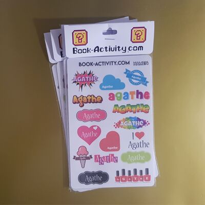 Personalized Stickers With The First Name Agathe: Add A Unique Touch To Your Daily Life