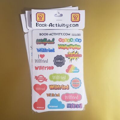 Personalized Stickers With The First Name Wilfried: Add A Unique Touch To Your Daily Life