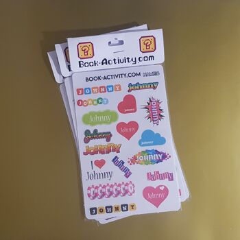 Stickers À Personnaliser Avec Le Prénom Johnny : Ajoutez Une Touche Unique À Votre Quotidien