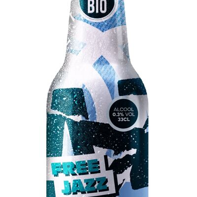 Free Jazz Blanche, cerveza blanca sin alcohol, 0,00% alc. Vuelo. - 330ml