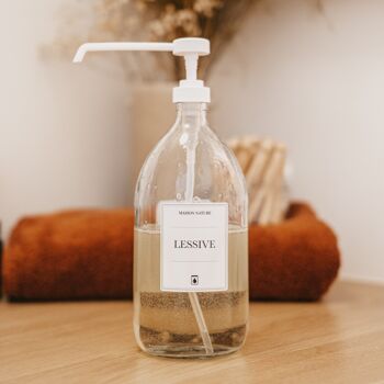 Étiquettes waterproof univers ménager (savon, liquide vaisselle, vinaigre blanc, lessive, nettoyant multiusage) 13