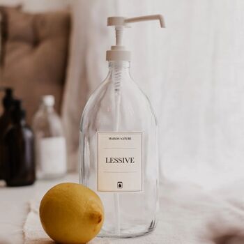 Étiquettes waterproof univers ménager (savon, liquide vaisselle, vinaigre blanc, lessive, nettoyant multiusage) 9