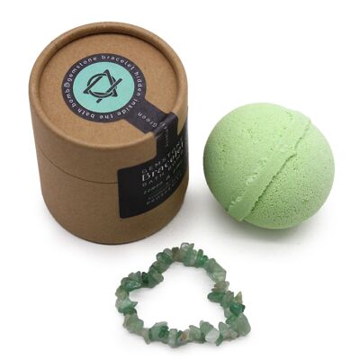 GBBB-06 - Green Aventurine Crystal Jewellery Bath Bomb - Sold in 4x unit/s per outer