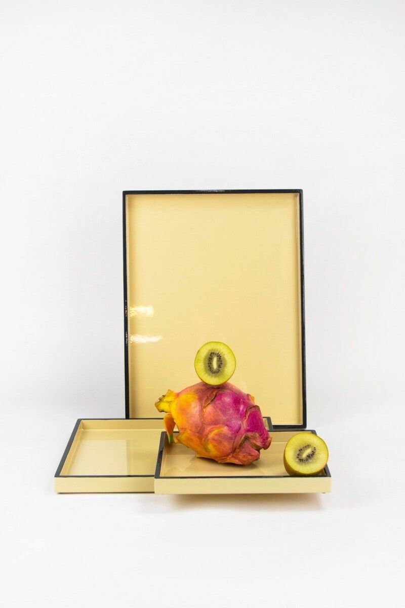 Set di vassoi rettangolari Chars