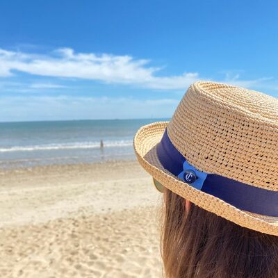 Raffia Porkpie Hat