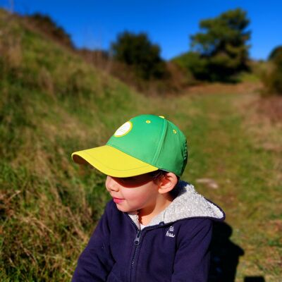 Cappellino per bambini "Petit Melon" - bicolore verde/giallo