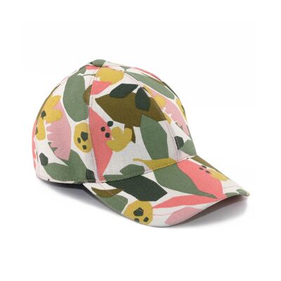 CASQUETTE  - Feuilles Roses