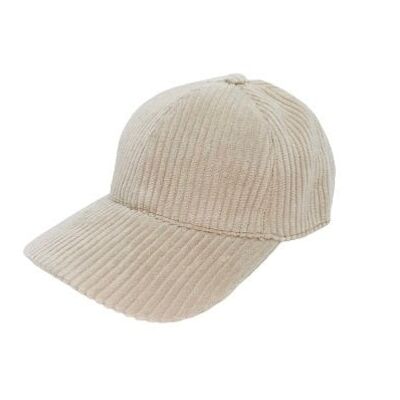 Casquette - Velours Côtelé Beige