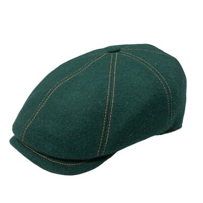 Flat cap/Beret - Green wool